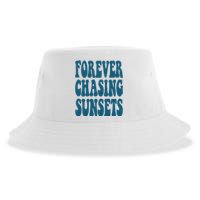 Forever Chasing Sunsets Retro Summer Sustainable Bucket Hat