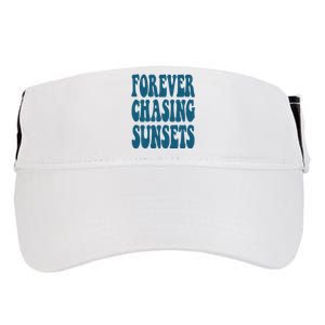 Forever Chasing Sunsets Retro Summer Adult Drive Performance Visor