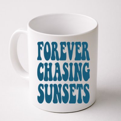Forever Chasing Sunsets Retro Summer Mug