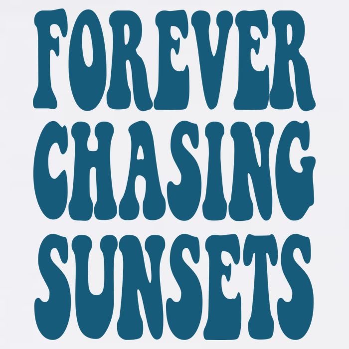 Forever Chasing Sunsets Retro Summer Flatbill Hat