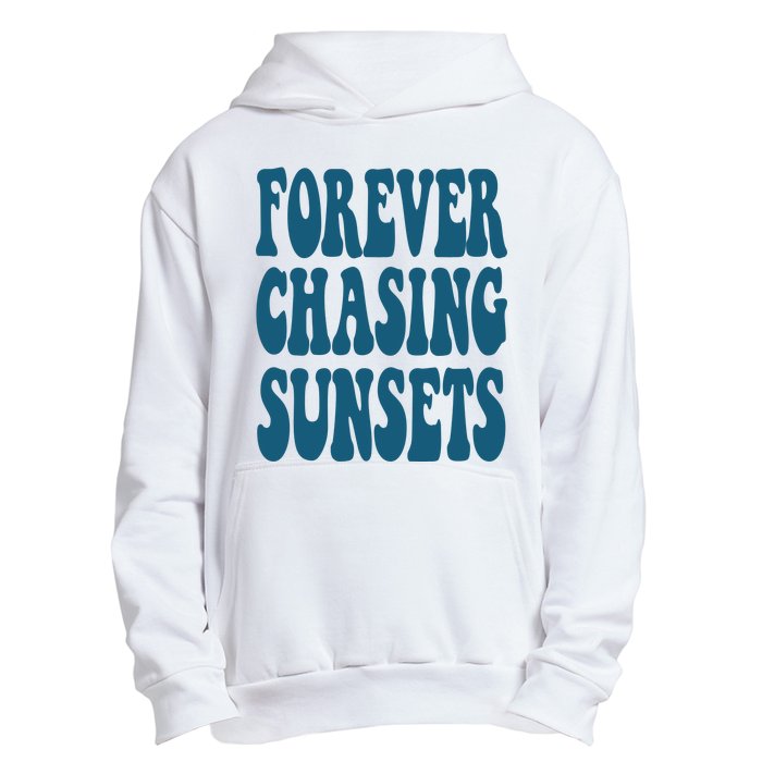 Forever Chasing Sunsets Retro Summer Urban Pullover Hoodie