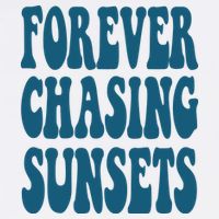 Forever Chasing Sunsets Retro Summer Cooling Performance Long Sleeve Crew