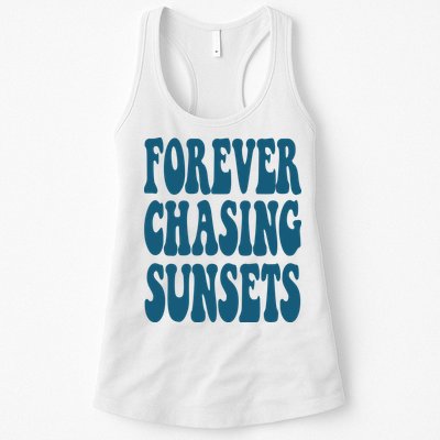 Forever Chasing Sunsets Retro Summer Womens Tank Top