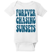 Forever Chasing Sunsets Retro Summer Baby Bodysuit