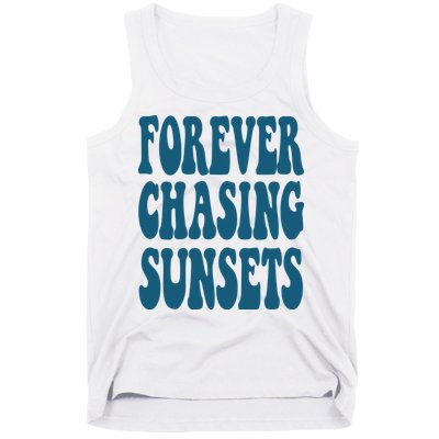 Forever Chasing Sunsets Retro Summer Tank Top