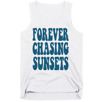 Forever Chasing Sunsets Retro Summer Tank Top