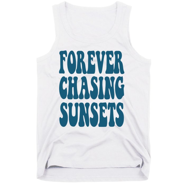 Forever Chasing Sunsets Retro Summer Tank Top