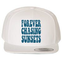Forever Chasing Sunsets Retro Summer Wool Snapback Cap
