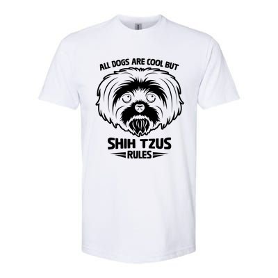 Funny Cute Shih Tzu Dog Rules Puppy Lover Funny Gift Softstyle® CVC T-Shirt