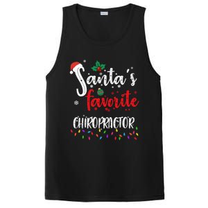 Funny Christmas SantaS Favorite Chiropractor Xmas Great Gift PosiCharge Competitor Tank