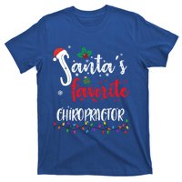 Funny Christmas SantaS Favorite Chiropractor Xmas Great Gift T-Shirt