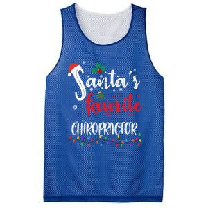 Funny Christmas SantaS Favorite Chiropractor Xmas Great Gift Mesh Reversible Basketball Jersey Tank