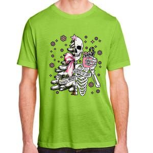 Funny Christmas Sorta Merry Sorta Scary Skeleton Xmas Tree Adult ChromaSoft Performance T-Shirt