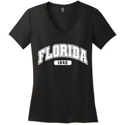 Florida Collegiate Style 1845 Women's V-Neck T-Shirt