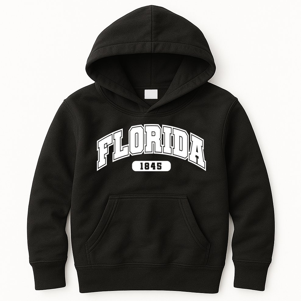 Florida Collegiate Style 1845 Kids Hoodie