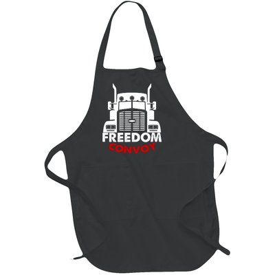 Freedom Convoy Support Truckers Full-Length Apron With Pockets