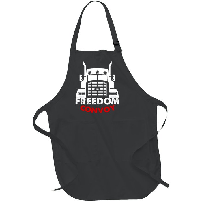 Freedom Convoy Support Truckers Full-Length Apron With Pockets