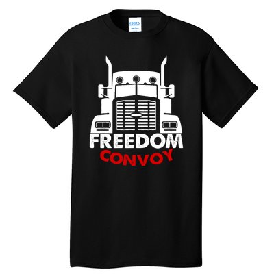 Freedom Convoy Support Truckers Tall T-Shirt