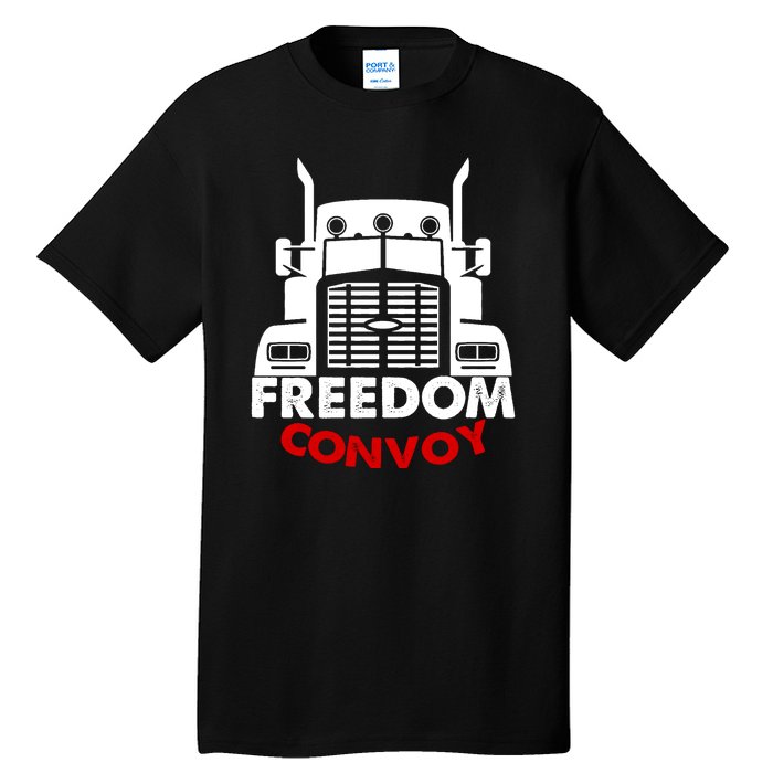 Freedom Convoy Support Truckers Tall T-Shirt