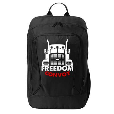 Freedom Convoy Support Truckers City Backpack