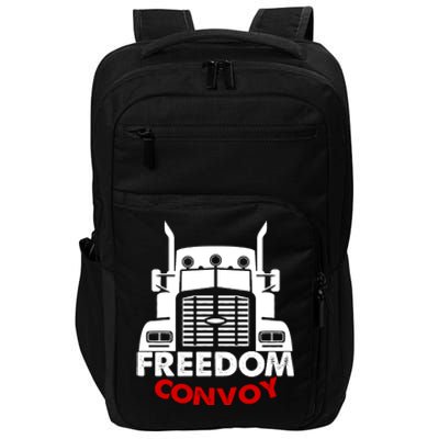 Freedom Convoy Support Truckers Impact Tech Backpack