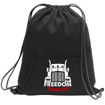 Freedom Convoy Support Truckers Sweatshirt Cinch Pack Bag