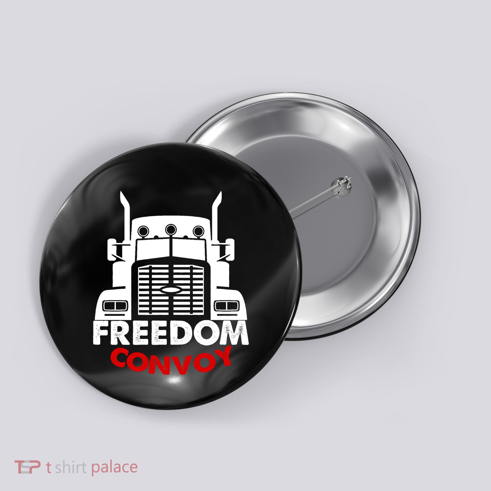 Freedom Convoy Support Truckers Button
