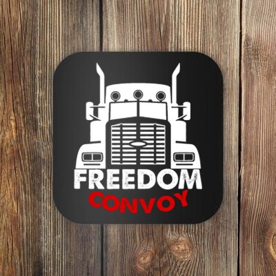 Freedom Convoy Support Truckers Coaster