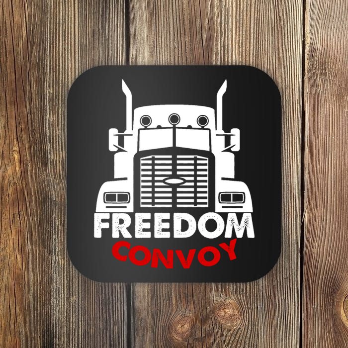 Freedom Convoy Support Truckers Coaster