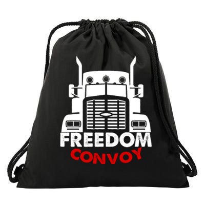 Freedom Convoy Support Truckers Drawstring Bag