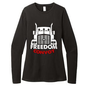 Freedom Convoy Support Truckers Womens CVC Long Sleeve Shirt