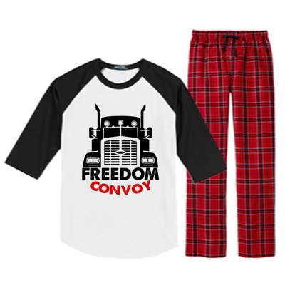 Freedom Convoy Support Truckers Raglan Sleeve Pajama Set