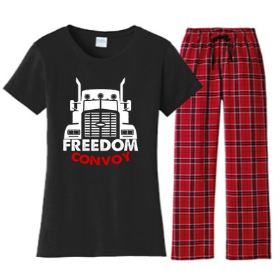 Freedom Convoy Support Truckers Women's Flannel Pajama Set