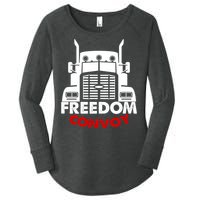 Freedom Convoy Support Truckers Women's Perfect Tri Tunic Long Sleeve Shirt