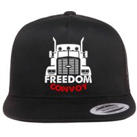 Freedom Convoy Support Truckers Flat Bill Trucker Hat