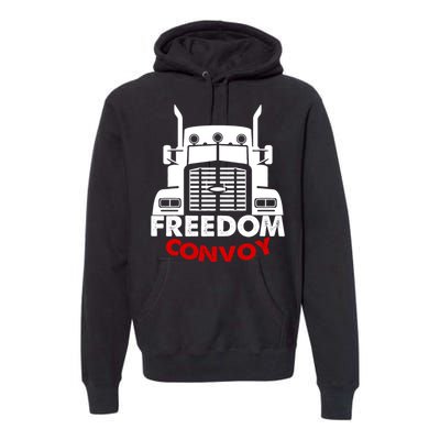 Freedom Convoy Support Truckers Premium Hoodie