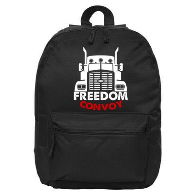 Freedom Convoy Support Truckers 16 in Basic Backpack