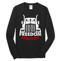 Freedom Convoy Support Truckers Tall Long Sleeve T-Shirt