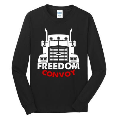 Freedom Convoy Support Truckers Tall Long Sleeve T-Shirt