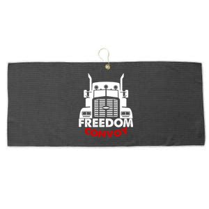 Freedom Convoy Support Truckers Large Microfiber Waffle Golf Towel