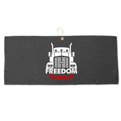 Freedom Convoy Support Truckers Large Microfiber Waffle Golf Towel