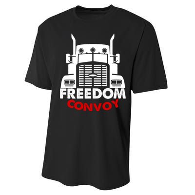 Freedom Convoy Support Truckers Performance Sprint T-Shirt