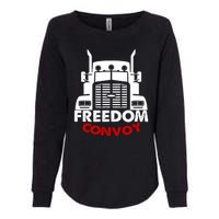 Freedom Convoy Support Truckers Womens California Wash Sweatshirt