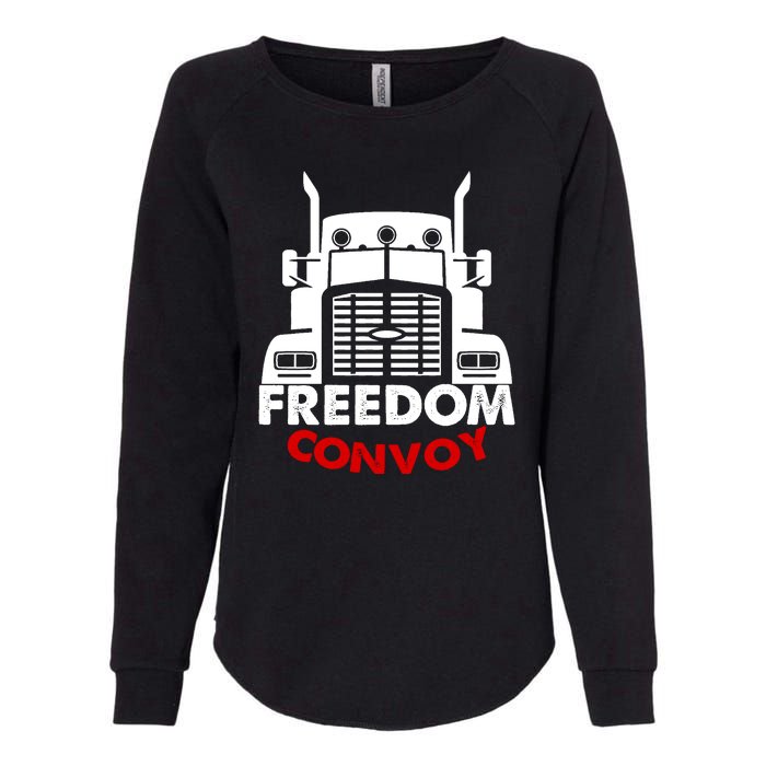 Freedom Convoy Support Truckers Womens California Wash Sweatshirt