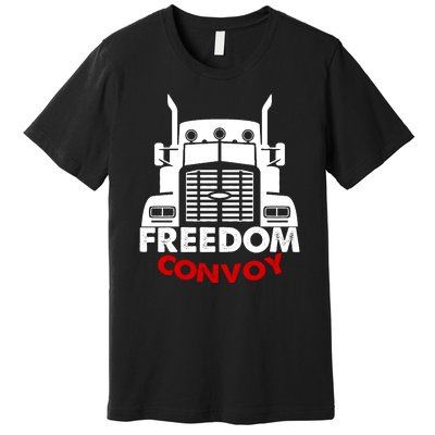 Freedom Convoy Support Truckers Premium T-Shirt