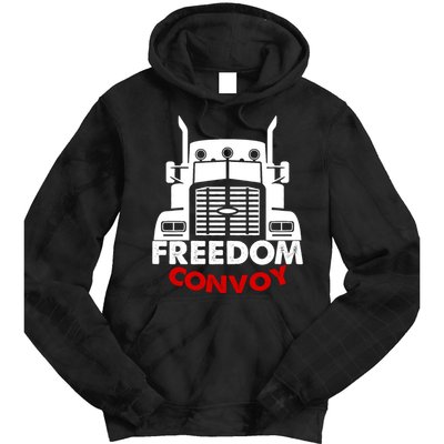 Freedom Convoy Support Truckers Tie Dye Hoodie