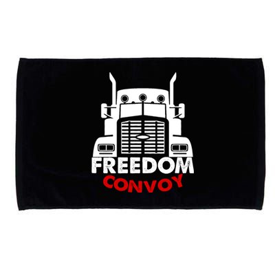 Freedom Convoy Support Truckers Microfiber Hand Towel