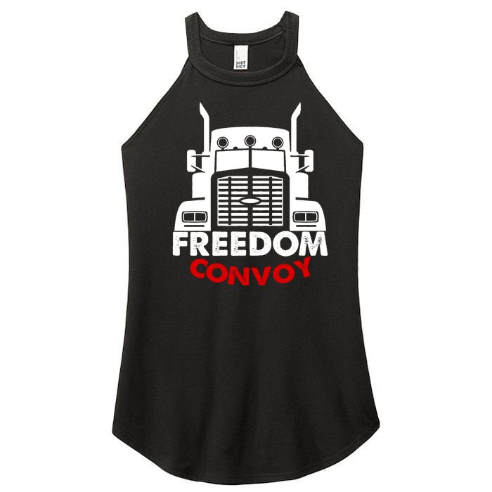 Freedom Convoy Support Truckers Women's Perfect Tri Rocker Tank