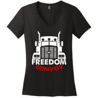 Freedom Convoy Support Truckers Women's V-Neck T-Shirt