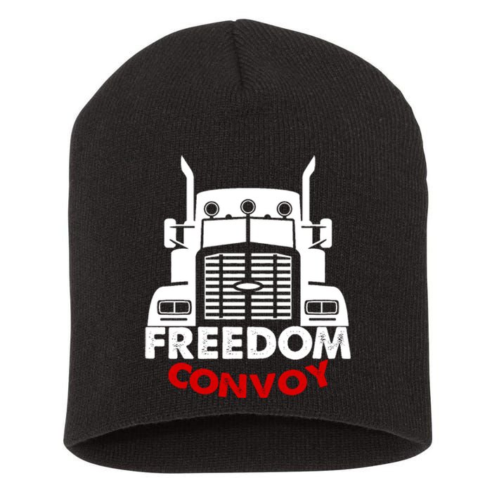 Freedom Convoy Support Truckers Short Acrylic Beanie